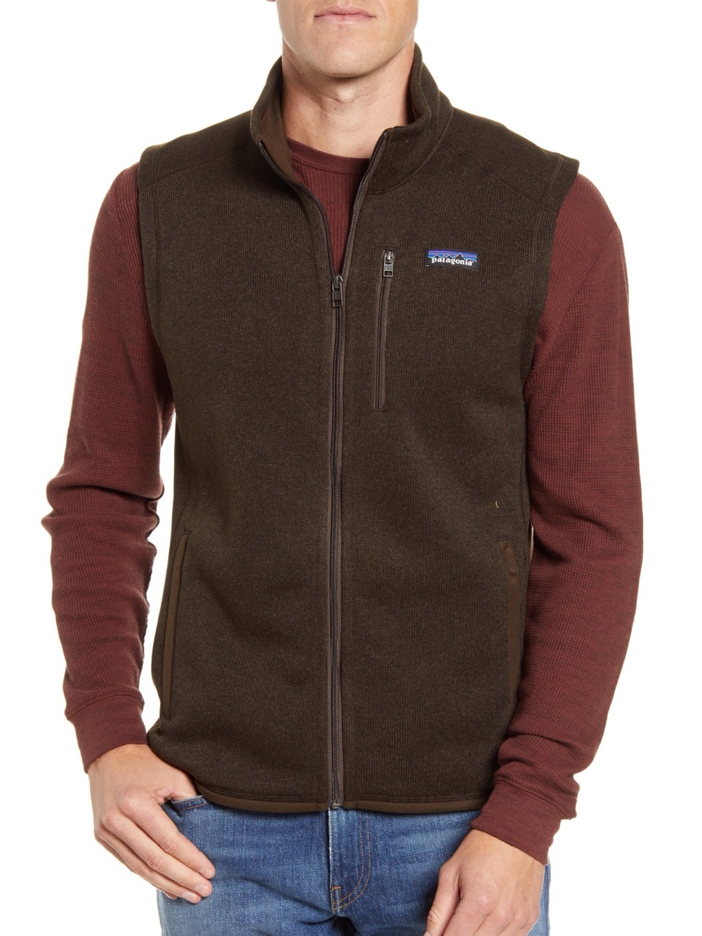 Patagonia Men's Better Sweater Fleece Vest Brown Full Zip L